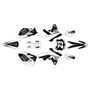 kawasaki kx250f graphics kit 2013-2016 evader series white