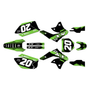kawasaki kx250f graphics kit 2006-2008 spear series green