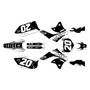 kawasaki kx250f graphics kit 2006-2008 spear series white