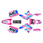 kawasaki kx250f graphics kit 2006-2008 split series pink