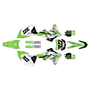 kawasaki kx250f graphics kit 2013-2016 rail series green