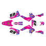 kawasaki kx250f graphics kit 2006-2008 throwback series magenta