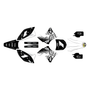 kawasaki kx250f graphics kit 2009-2012 lancaster series white