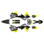 kawasaki kx250f graphics kit 2013-2016 venom series yellow