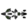 kawasaki kx250f graphics kit 2009-2012 venom series green-shift