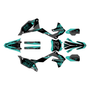 kawasaki kx250 graphics kit 2021-2024 evader series teal-shift