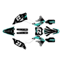 kawasaki kx250 graphics kit 2021-2024 fh series teal