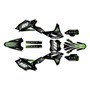 kawasaki kx250f graphics kit 2017-2020 rebel series green