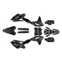 kawasaki kx250f graphics kit 2017-2020 rebel series smoke