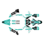 kawasaki kx250 graphics kit 2021-2024 rail series teal