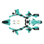 kawasaki kx250 graphics kit 2021-2024 speed series teal