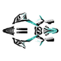 kawasaki kx250 graphics kit 2021-2024 stellar series teal