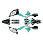 kawasaki kx250 graphics kit 2021-2024 viper series teal