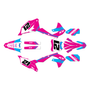 kawasaki kx450f graphics kit 2019-2023 enigma series magenta