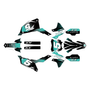 kawasaki kx450f graphics kit 2019-2023 turbo series teal