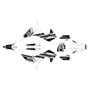 kawasaki kx450x graphics kit 2024-2026 warrior series white