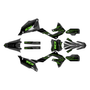 kawasaki kx450f graphics kit 2019-2023 warrior series green-shift