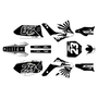 kawasaki kx450f graphics kit 2006-2008 fh series white