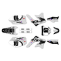 kawasaki kx450f graphics kit 2006-2008 speed series white