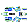 kawasaki kx450f graphics kit 2006-2008 split series green