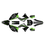 kawasaki kx450f graphics kit 2009-2011 flow series green-shift
