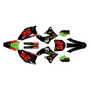 kawasaki kx450f graphics kit 2009-2011 ominous series red