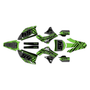kawasaki kx450f graphics kit 2009-2011 split series green-shift