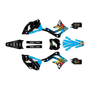 kawasaki kx450f graphics kit 2013-2015 lancaster series cyan