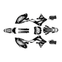 kawasaki kx450f graphics kit 2013-2015 rebel series white