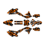 kawasaki kx450f graphics kit 2016-2018 invasion series orange