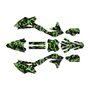 kawasaki kx450f graphics kit 2016-2018 invasion series green-shift