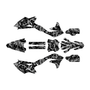 kawasaki kx450f graphics kit 2016-2018 invasion series smoke