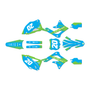 kawasaki kx450f graphics kit 2012 spear series cyan