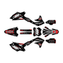 kawasaki kx450f graphics kit 2016-2018 rebel series red