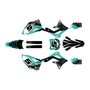 kawasaki kx450f graphics kit 2013-2015 venom series teal