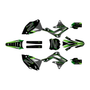 kawasaki kx450f graphics kit 2013-2015 vision series green
