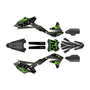 kawasaki kx450f graphics kit 2016-2018 split series green-shift
