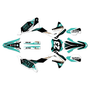 kawasaki kx450sr graphics kit 2022-2023 evader series teal