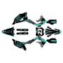 kawasaki kx450sr graphics kit 2022-2023 fh series teal