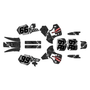 kawasaki kx500 graphics kit 1989-2004 predator series grey