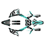 kawasaki kx450sr graphics kit 2022-2023 stellar series teal