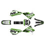 suzuki drz125 graphics kit 2001-2007 split series green