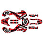 suzuki drz110 graphics kit 2000-2009 invasion series red