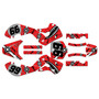 suzuki drz110 graphics kit 2000-2009 predator series red