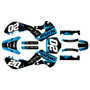 suzuki drz110 graphics kit 2000-2009 spear series cyan