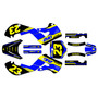 suzuki drz110 graphics kit 2000-2009 viper series blue-yellow