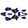 suzuki drz400 graphics kit 2000-2024 flux series blue-shift