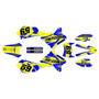 suzuki drz400 graphics kit 2000-2024 flux series yellow-shift