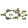 suzuki rm85u graphics kit all years invasion series gold