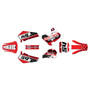 suzuki rm80 graphics kit 2000-2001 split series red